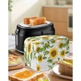 thumbnail image 5 of Fsddascl Yellow Sunflowers Toaster Cover 4 Slice, Large Kitchen Appliance Covers, Summer Spring Country Flowers Toaster Oven Cover with Loop, Bread Machine Cover Polyester Dust Cover Protection, 5 of 5
