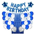 thumbnail image 2 of Toystoory 24 Uds globos metálicos corazón estrella azul confeti globo decoración de fiesta de cumpleaños niños adultos bolas de aire Navidad boda Kits de decoración para fiestas Toystoory HA002701-00, 2 of 6
