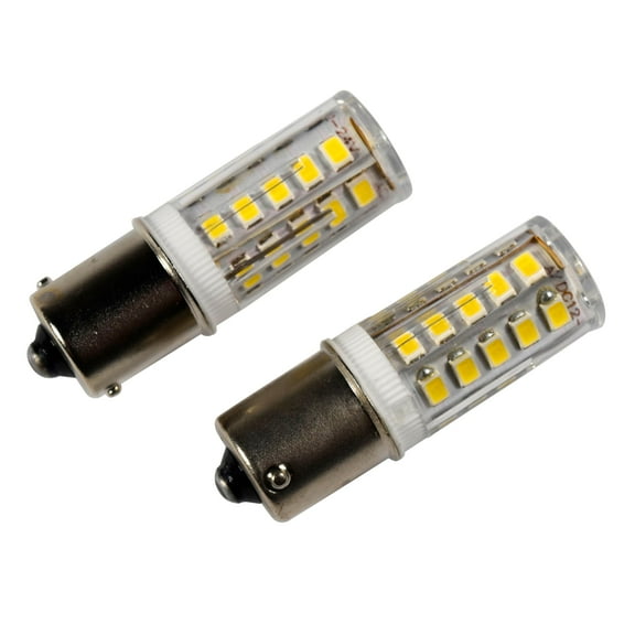 HQRP 2 pack BA15s Bayonet Base 33 LEDs SMD LED Bulb Cool White for #93 1141 1156 1073 1093 1129 Replacement