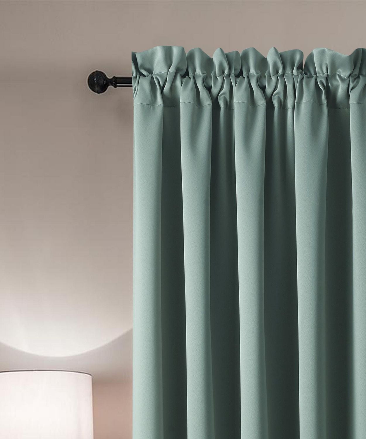 Swift Home 1 Piece Room Darkening Rod Pocket Curtains