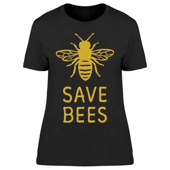Save Bees, With Wasp T-Shirt Women -Image by Shutterstock, Female XX-Large