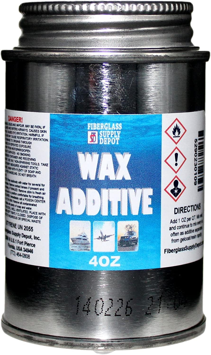 Fiberglass Supply Depot Wax Additive 4 oz Surfacing Agent for use