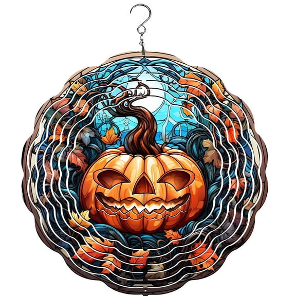 Halloween Pumpkin Wind Spinner, Garden Décor, Yard Décor, Porch Decor