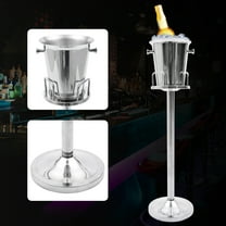 Floor Standing Silver Champagne Ice Bucket Stainless Steel Wine Cooler Ice Gift For Family Dinners, Parties, Pubs, Ktv, Clubs, Restaurants