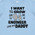 thumbnail image 4 of Inktastic I Want To Grow up To Be a Engineer Like My Daddy Boys or Girls Baby T-Shirt, 4 of 5