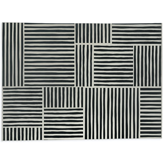 Ida Black Indoor Floor Mat by Kavka Designs