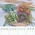 thumbnail image 4 of AnuirheiH 3 Bundles Artificial Wedding Flowers, Silk Full Star Flowers Artificial Flower for Wedding Home Decoration Party Table Centerpieces Decor(Light Blue）, 4 of 4