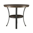 thumbnail image 3 of Powell Holloway Round Indoor End Table with Shelf, 23" Tall, Rustic Umber, 3 of 8