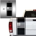 thumbnail image 2 of American USA Flag Racing Stripes Truck Tailgate Vinyl Decal Sticker Sport Lines Styling Straight Lines Compatible with Most Pickup Trucks Back Graphic Sporting (11" x 25", Black), 2 of 8