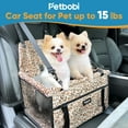 thumbnail image 2 of Petbobi Dog Car Seat Booster Small Pet Puppy Medium Cat Doggie Safety, Leopard Print, 2 of 7