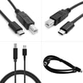 thumbnail image 2 of Seitruly Cable de sincronización de datos de impresora piano eléctrico a USB 2,0 cable de velocidad rápida portátil sin controlador Kits de mantenimiento de impresoras Micro, 2 of 6