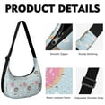 thumbnail image 2 of Dessert Adjustable Strap Crossbody Bag Lightweight Nylon Donut Colorful Funny Cute Candy Cake Doughnut Foodie Sweet Donut Small Purse for Women Travel Everyday, 2 of 5