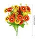 thumbnail image 3 of Tallos de crisantemo artificial | Ramo pequeño de margaritas de plástico sintético | Arreglos florales decorativos de seda para centros de mesa de bodas y decoración del hogar, 3 of 6