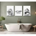 thumbnail image 2 of Hieng Red Bow Bathroom Wall Art for Home Decor Canvas Wall Art Watercolor Bow Office Wall Decorations Artwork Posters Teens Decor Cute Bowknot Wall Painting（Only canvas）, 2 of 6