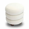 thumbnail image 5 of TOV Furniture Stefanie Cream Velvet Ottoman, 5 of 7