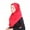 Red, variant on Clearance! Baberdicy Muslim Women Inner Hijab Headscarf Cap Islamic Full Cover Islamic Hat Black
