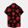 thumbnail image 1 of EGNMCR Chemise à Poche Simple Imprimée de la Saint-Valentin pour Homme, Chemise Décontractée Ample à Poche Imprimée, 1 of 4