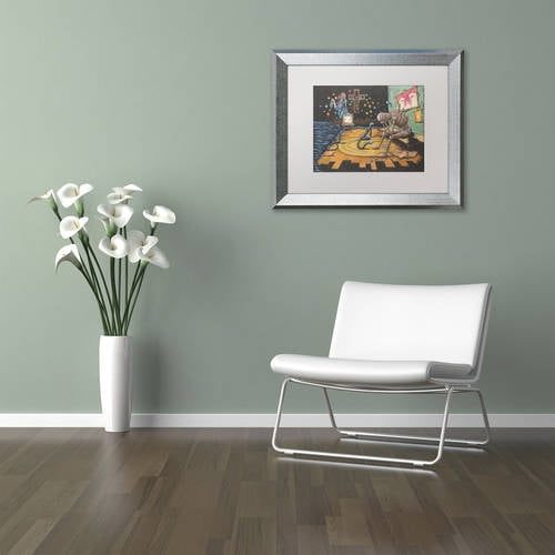 Trademark Fine Art Graphic Illtration Matted Framed Art ' Jes Saves ' by Craig Snodgrass