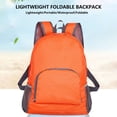 thumbnail image 3 of hulanddfd Backpack Foldable Waterproof Backpack with Front Zipper Pocket 12.6"x16.14"x4.72" Fluorescent Color Daypack for Camping Travel Hiking Gift for men and women Orange, 3 of 6