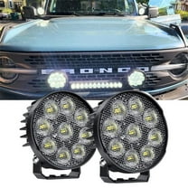 Nilight 2Pcs 4" Led Pods Round 3370LM Built-in EMC Work Light 90° Flood Beam Angle for Offroad Lights Side Light Rear Back-Up Light for Truck ATV UTV