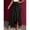Black, variant on Satin Skirts for Women Spring Summer Tie Waist Ruffle Skirt Casual Formal Evening High-Low Hem Formal Skirt S-2XL