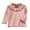 Pink, variant on Girls Lace Trim Solid Color Long Sleeve Round Neck Blouse Casual Layering Shirt Comfort Top for Children Girls Lace Blouse