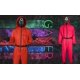 thumbnail image 3 of Squid Game Cosplay Costume Jumpsuit, Red Long Sleeved One-Piece Cosplay for Both Men and Women Anime Suit Jumpsuit for Adults (Pink) Size: S, 3 of 8