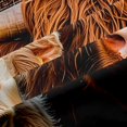 thumbnail image 4 of Manfei Farm Highland Cow Shower Curtain 72Wx72L,Vintage Checkered Bathroom Curtain,Brown White, 4 of 6