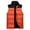 Z-Orange17, variant on JLFKNG Men Women Autumn And Winter Fashion Casual Solid Color Zipper Collar Sleeveless Cotton Padded Vest Top Features Mens Dailywear