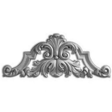 

22.25 In. W X 8.87 In. H X 1.12 In. P Architectural accent - Savona Center With Scrolls Onlay