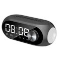 thumbnail image 2 of Christmas Gifts Liweisiy Drop-Proof Wireless Bluetooth Speaker Alarm Clock Good Sound Quality Long Battery Life Desktop Companion D2517 Black, 2 of 9
