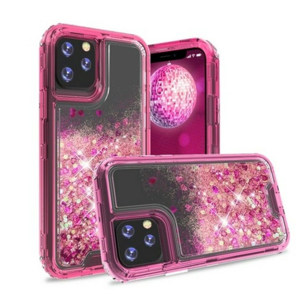 For Iphone 11 Pro Max Case Wydan Liquid Glitter Shockproof Tpu