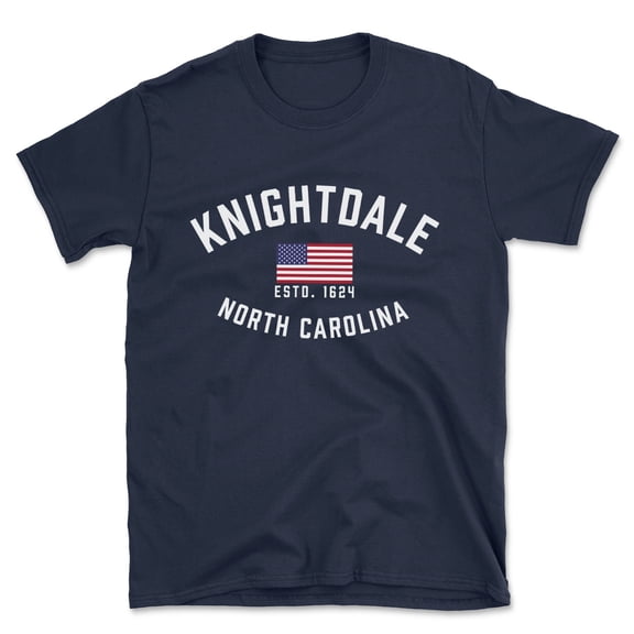 Knightdale North Carolina Patriot Men's Cotton T-Shirt