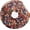 Chocolate Donut, variant on Donuts Novelty Funny Flannel Round Blanket - Funny Gifts for Teens Boys and Girls