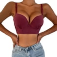 thumbnail image 3 of Bra Underwire Bra Push Up T Shirt Bra Modern Demi Bra Lightly Padded Bra With Convertible Straps, 3 of 9