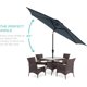 thumbnail image 2 of XXiaoqing 10ft Outdoor Table Compatible Steel Polyester Market Patio Umbrella w/Crank and Easy Push Button Tilt, 2 of 9