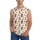 thumbnail image 1 of Balery Halloween Gnomes Camisetas sin mangas para hombre, absorbe la humedad y protege contra el mal olor.-Small, 1 of 7