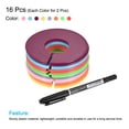 thumbnail image 3 of Separador de tamaño de armario en blanco Uxcell con bolígrafo marcador, divisores de ropa multicolor, paquete de 16, 3 of 5