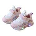 thumbnail image 3 of Durtebeua Toddler Shoes Toddler Infant Kids Baby Girls Boys LED Light Shoes Casual Shoes Sports Shoes Pink-02,3-3.5 Years, 3 of 6