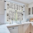 thumbnail image 6 of 36 Inch Kitchen Curtains White Farmhouse Rustic Window Curtains and Valances Set of 3, Vintage Fork Spoon Barn Country Wooden Wood Short Tier Curtain for Kitchen,Vintage Small Kitchen Decor, 6 of 6