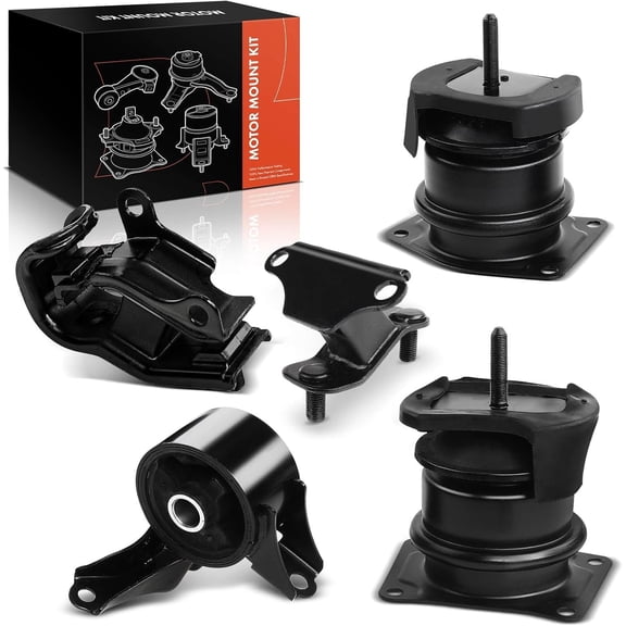 A-Premium Engine Motor Mount and Transmission Mount Set of 5 Compatible with Honda Accord 1998-2002 & Acura TL 1999-2003, V6 3.0L 3.2L, SOHC, Replace# 50810S0KA81, 50805S3VA81