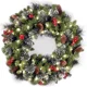 thumbnail image 3 of Christmas Wreaths 2024 New Year Front Door Wall Decorations Artificial Fake Pine Branches Xmas Tree Garland Hanging Ornaments, 3 of 5