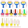 thumbnail image 4 of Wweixi 44pcs Sponge Painting Brushes Kit Mini DIY Painting Kits Early Learning Kids Paint Set Child Play Gift, 4 of 9