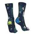 thumbnail image 7 of Goofa Space and Animals for 16in Socks, Funny Novelty Crazy Design Cotton Socks Sports Socks Knee High Socks For Men, Women,1Pairs - Gift For Working Friends, 7 of 7