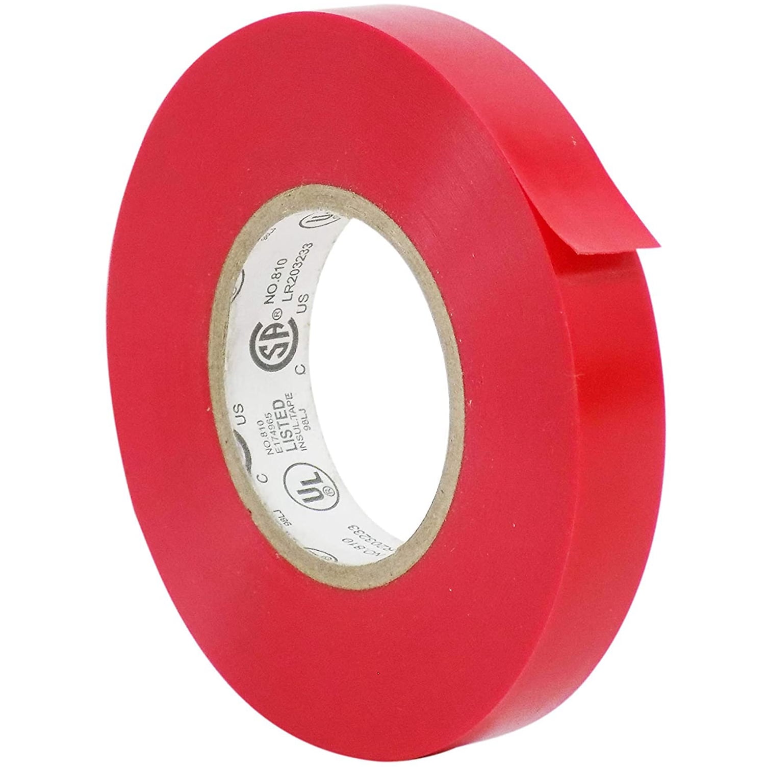 WOD ETC766 Professional Grade General Purpose Red Electrical Tape UL