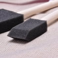 thumbnail image 3 of 15pcs 2.5cm Art Sponge  Wood Handle Paint  Tools for Drawing Painting Graffiti (Black), 3 of 5