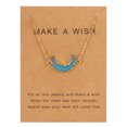 thumbnail image 2 of Personalized Bright Imitation Natural Stone Resin Pendant Paper Card Necklace Temperament Clavicle Chain, 2 of 2