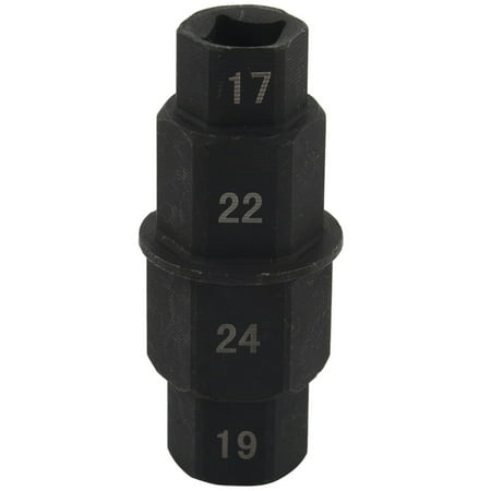 

Motorcycles Hex Axle Tool - 17Mm 19Mm 22Mm 24mm - Hexagon Front Wheel Hub Axle Spindle Socket Adapter Tool 3/8 Inch