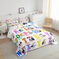thumbnail image 4 of YST Kids Birds Alphabet Comforter Set Queen Cartoon English Alphabet Toddler Bedding Set For Boys Girls,Abc Letters Bed Comforter Set Educational Learning Theme Quilt Children Room Decor, 4 of 6