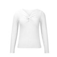 thumbnail image 4 of LYXSSBYX Women Fall Sweaters for Women 2022 Hot Sale Clearance Women's V-Neck Long-Sleeve Knitted Sweater Bottoming Shirt Tops Blouse, 4 of 8